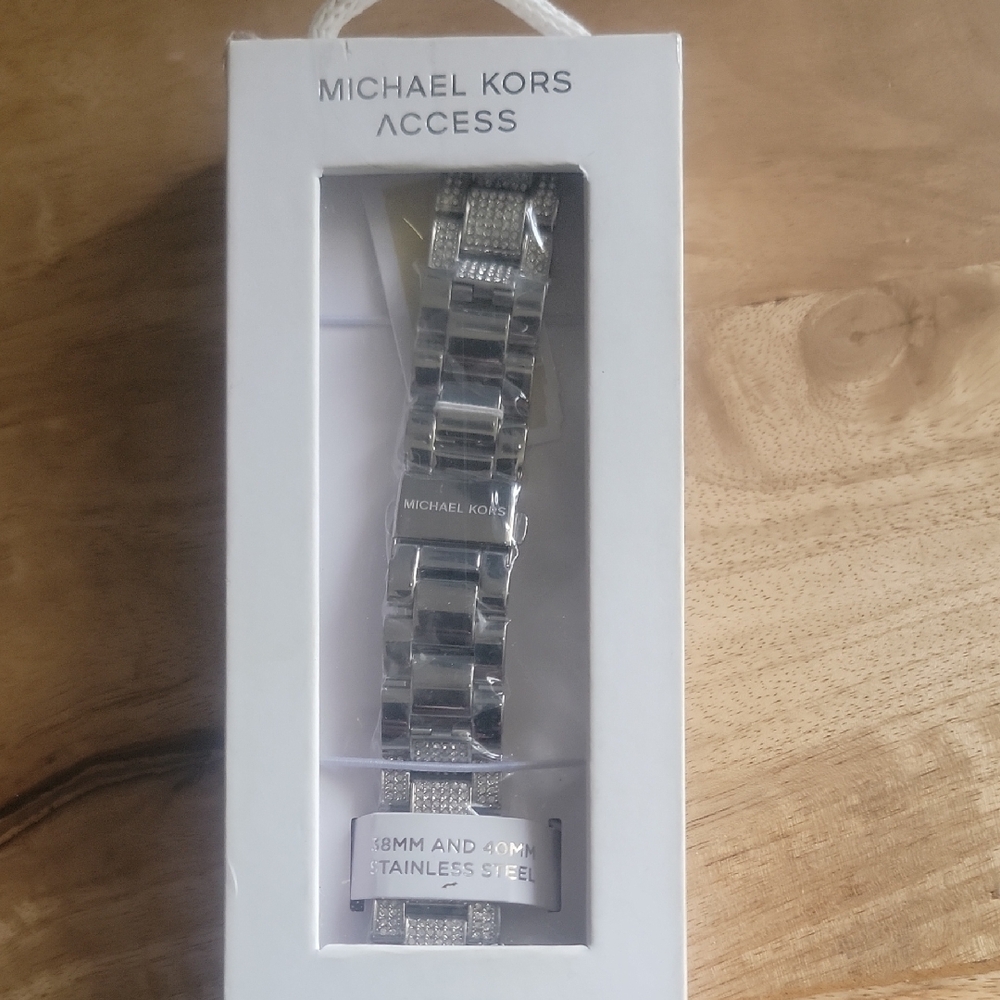 Michael Kors Silver Link-Style Watch Womens